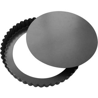 de Buyer Tarteform 20 cm mit herausnehmbarem Boden - Stahl mit Antihaftbeschichtung - Schwarz