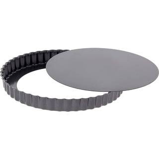 de Buyer Tarteform 24 cm mit herausnehmbarem Boden - Stahl mit Antihaftbeschichtung - Schwarz