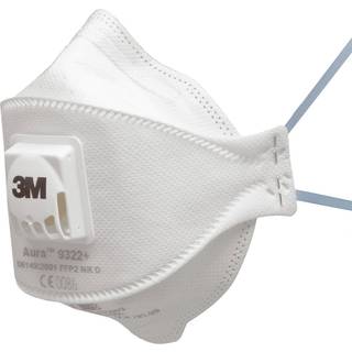 3M Aura støvmaske, FFP2, med ventil, 9322+Gen3