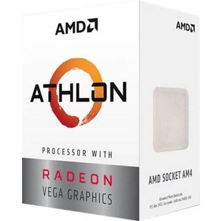 AMD Athlon 3000G CPU - 2 kerner - 3.5 GHz - AMD AM4 - AMD Boxed (med køler)