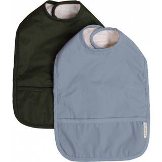 Filibabba 2-pak hagesmæk m. velcro - Golden mustard/Light lavender
