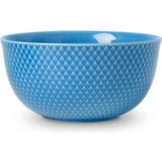 Lyngby Porcelæn Rhombe serveringsskål Ø17,5 cm Blå