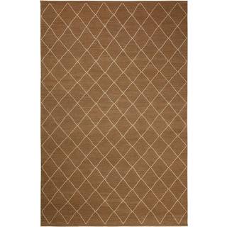 Chhatwal & Jonsson Diamond Rug 230x336cm Mocha/off White - Mønstrede tæpper Uld Off-White - DH252381-13