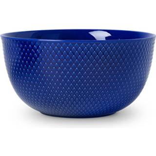 Lyngby Porcelæn Rhombe skål mørkeblå 22 cm