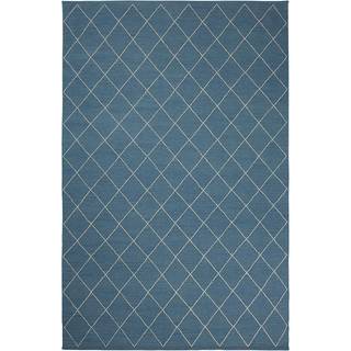 Chhatwal & Jonsson Diamond Rug 184x280 Cm Heaven Blue/off White - Mønstrede tæpper Uld Off-White - DH252250-13