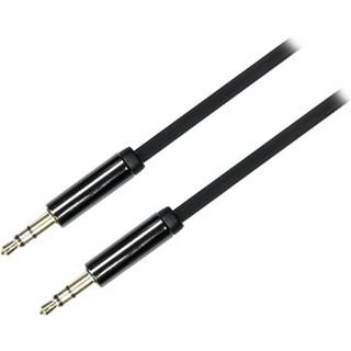 DELTACO lydkabel, 3,5mm han til 3,5mm han, 0,5m, sort