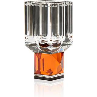 Reflections Copenhagen Vases - 'Ohio' vase in clear, amber Handcrafted Crystal