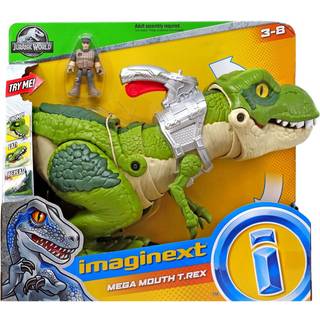 Fisher-Price Imaginext Jurassic World Dinosaur Toy Mega Mouth T. Rex Fig