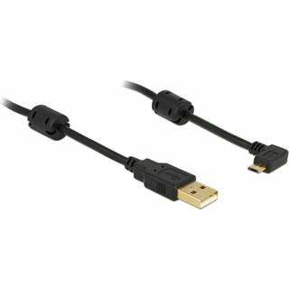 DELOCK USB-Kabel USB2.0 Typ A -> micro B 90° St/St