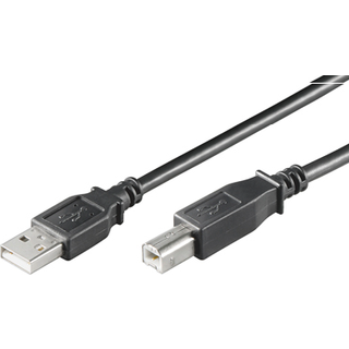 Microconnect Usb2.0 kabel a - b m/m 5m sort