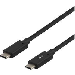 DELTACO USBC 3.1 GEN2 10Gbps/3A/E-marker 1m