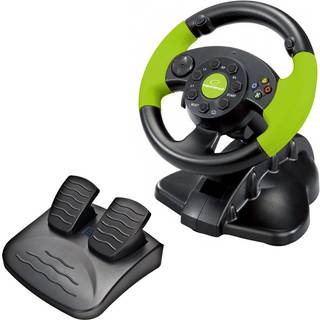 Esperanza Steering Wheel High Octane XBOX Edition - Wired Steering wheel & Pedal set - Microsoft Xbox 360