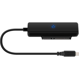 USB-C 3.1 Gen2 HDD Adapter, up to 12.5mm, 10Gbps, black