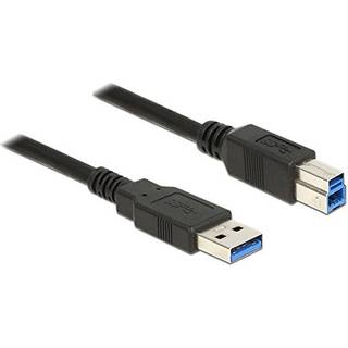 Delock USB 5 Gbps Kabel USB-A han til USB-B han 1m - Sort