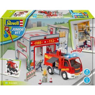 Revell Junior Kit, byg-selv-brandstation m/ brandbil m.m. [Levering: 1-2 dage]