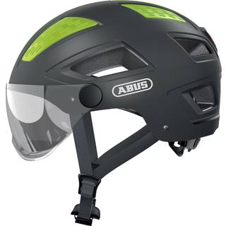 ABUS Hyban 2.0 ACE cykelhjelm LED sort - Hjelmstørrelse 52-58 cm