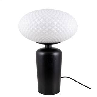 Globen Lighting Jackson Bordlampe Hvid/ - Bordlamper Glas Sort - 622008