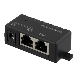 Deltaco POE-109 PoE Gigabit injector for PoE/PoE+ 1000Mbps 48V/1A black