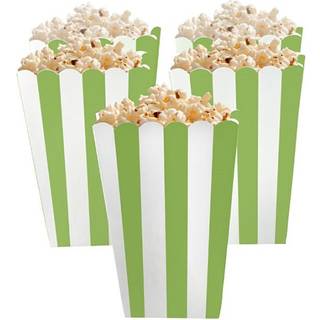 Popcorn bægre med grønne striber