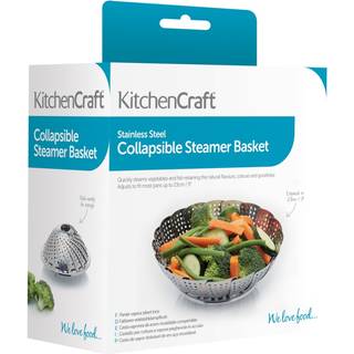 Justerbar kurv til madlavning med damp, 23 cm, rustfrit stål - Kitchen