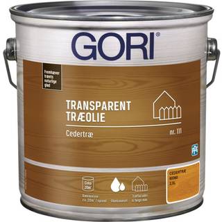 Gori 111 transparent træolie cedertræ 5 liter (På lager i varehus)