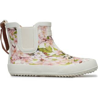 Bisgaard Gummistøvle Creme Flowers - Str. 27