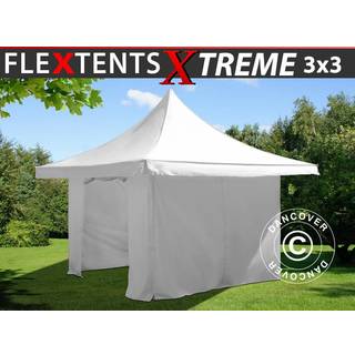 Foldetelt FleXtents Easy up pavillon Xtreme 50 3x3m Blå, inkl. 4 sider