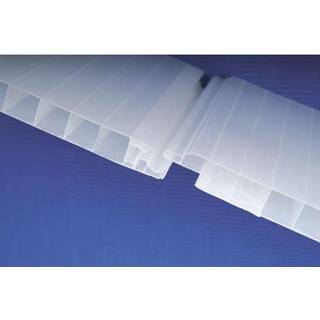 RIAS 2-lags Click-Step termoplade, opal, 16 x 221 x 5000 mm - pakke med 5 stk.