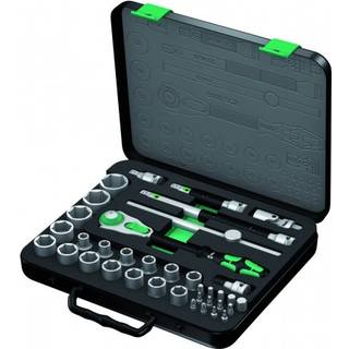Wera 8100 SC 2 Zyklop Speed-skraldesæt, 1/2"-tilslutning, metrisk, 37 dele
