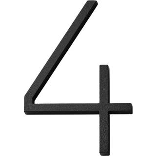 Habo Contemporary large husnummer 4, 180 mm, sort