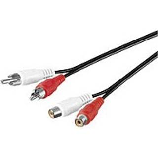 MICROCONNECT 2xRCA - 2xRCA 1.5m M-F