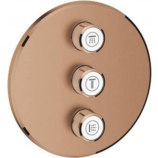 Grohe GRT SmartContrl forplade Triple volume kontrol sæt, børstet warm sunset
