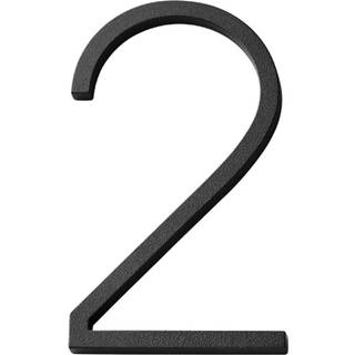 Habo Contemporary large husnummer 2, 184 mm, sort