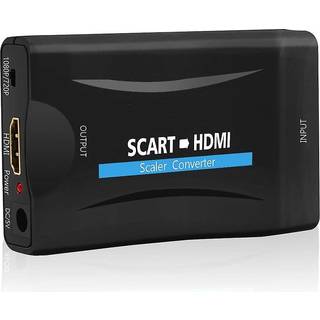 HDMI til Scart konverter. Inkl strømforsyning.