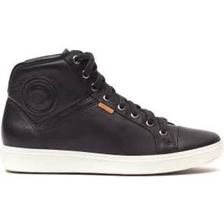 ECCO Soft 7 W - Højskaftet sneakers i læder til damer - Sort - Size: 40 (UK 6.5-7)