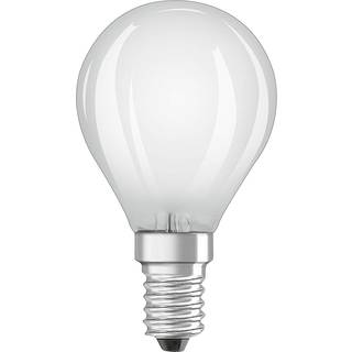 Osram LED pære - LED light bulb - shape: P45 - frosted finish - E14 - 4 W - warm white light - 2700 K (pack of 2) E14