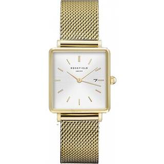 Rosefield QWSG-Q03 Damenuhr Boxy Gold Mesh Medium