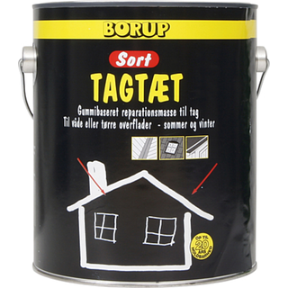 Borup Tagtæt Sort 4kg ✓ På lager - klar til levering og afhentning