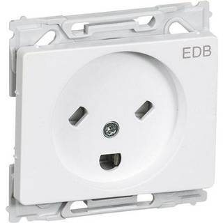 LK OPUS 66 stikkontakt EDB 2-pol med jord 1 modul, hvid