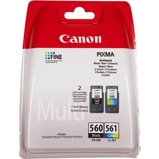 2-Pak sort og farvet patron - Canon 560+561 - 1 x 7,5ml + 1 x 8,3ml