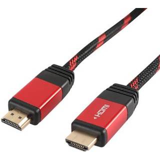 NÖRDIC Certified Cables 1m HDMI2.1 Ultra High Speed 8K 60Hz 4K 120Hz 48Gbps Dynamic HDR Earc Game Mode VRR Dolby atmos nylon Flettet kabel Forgyldt