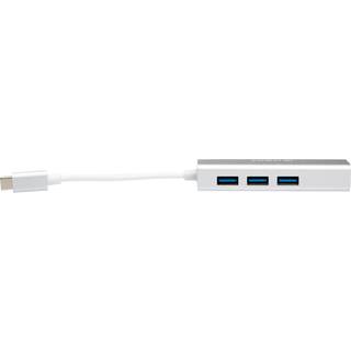 USB-C til 3xUSB-A Adapter 0,3m (hvid)