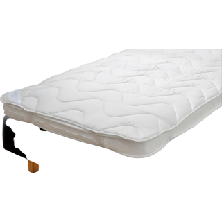 Kuvertlagen 90x200 cm - økologisk bomuldssatin - hvid - ProSleep