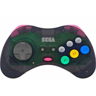 Retro-Bit SEGA Saturn 2.4G M2 - Grey - Wired Controller - Sega Genesis