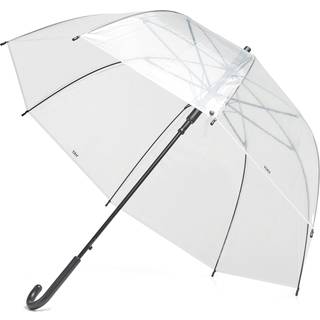 HAY Canopy paraply clear, sort aluminium håndtag