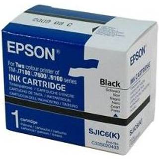 Epson SJIC7 (K) - black - original - ink cartridge - Blækpatron Sort