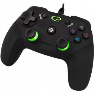 Esperanza Vanquisher - Black/Green - Wired Controller - PC
