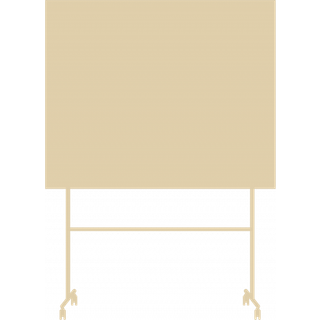 Lintex Mono mobil glastavle 150x120cm Soft, lys beige