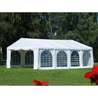 Partytelt Festtelt SEMI PRO Plus 4x8m PVC, Hvid