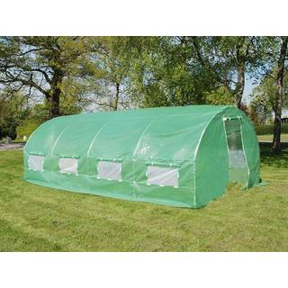 Polytunnel Drivhus 3x6x2m, 18m², Grøn